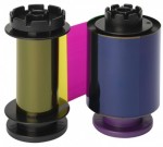 RT4F010EAA EVOLIS Лента YMCK для ретрансферной цветной печати, 500 отпечатков.