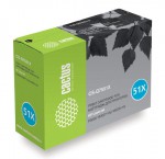 CS-Q7551X Тонер Картридж Cactus CS-Q7551X черный для HP LJ P3005/M3027/M3035